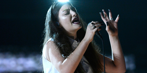 Lorde performing onstage before her big two Grammy wins. Photo / Getty Images