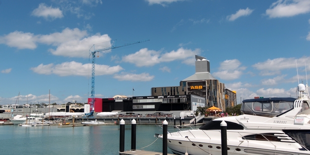 A luxury hotel is planned for the waterfront site of the Team New Zealand base. Photo / Doug Sherring