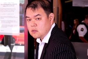 John Chow leaving the Auckland District Court on Wednesday. Photo / Dean Purcell