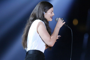 Lorde performs Royals at the Grammys. Photo / AP