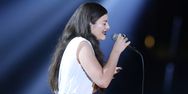 Lorde performs Royals at the Grammys. Photo / AP
