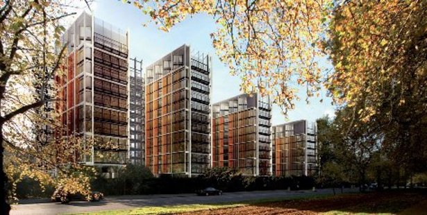 The development of 80 apartments and three exclusive boutiques within four pavilions at One Hyde Park, is set to become one of the most expensive complexes in London. Photo / AFP