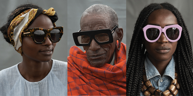 The new Karen Walker Eyewear campaign, photographed by Derek Henderson, features those who work on the Ethical Fashion Initiative project.