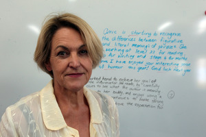 Wendy Kofoed, principal of Newmarket Primary School and champion of plain English reporting. Photo / Doug Sherring