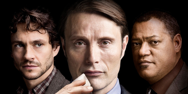 Hugh Dancy, Mads Mikkelsen and Laurence Fishburne star in Hannibal, the new American series, on Saturday nights.