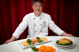 Zhi Hua Cai, head chef at SkyCity's Jade Dragon restaurant. Photo / Sarah Ivey