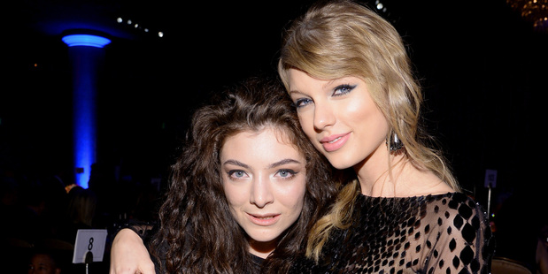 Lorde and Taylor Swift attend the pre-Grammy Gala. Photo / Getty Images
