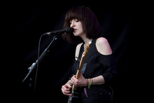 Daughter performing on the Hey Seuss Stage at Laneway Festival. Photo / Sarah Ivey