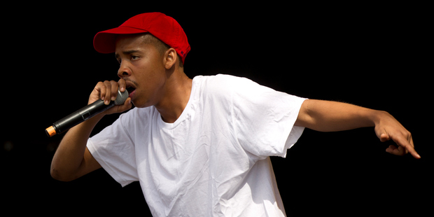 Earl Sweatshirt performing on the Hey Seuss Stage. Photo / Sarah Ivey