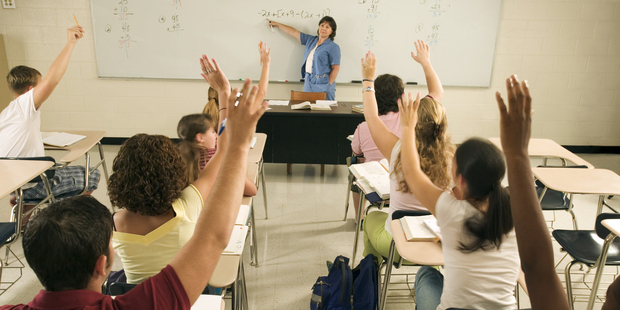 In the idealised Hollywood world, the super teacher never seems to have more than 15 students. Photo / Getty Images