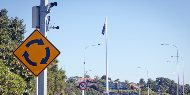 The noise camera and acoustic device that detects and photographs offending vehicles. Photo/Andrew Warner