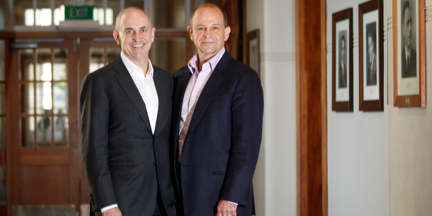 Chris Liddell (left) and brother John say Mt Albert Grammar gave them a great grounding in life. Photo / Chris Gorman