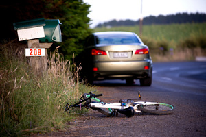 A young girl suffered serious head injures after she was hit by a car while riding her bike. Photo / Dean Purcell