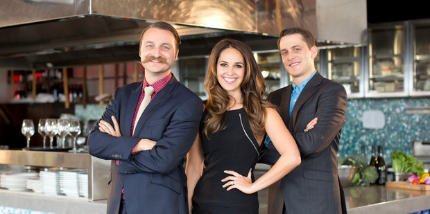 Zoe Marshall teams up with restaurateurs Lorenzo, left, and Leonardo Bresolin.