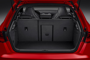 The large boot space of the new Audi S3 Sportback that has just been launched in New Zealand.