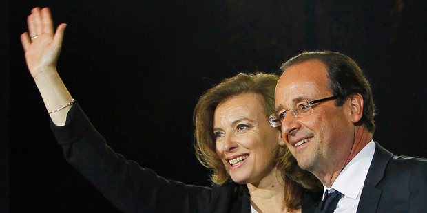 French president-elect Francois Hollande and Valerie Trierweiler have reportedly separated. Photo / AP