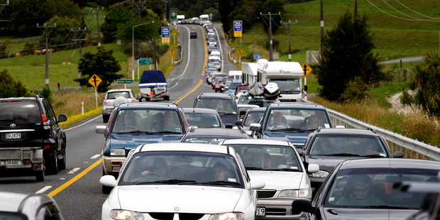 A crash has blocked traffic on the Northern Motorway near Silverdale.