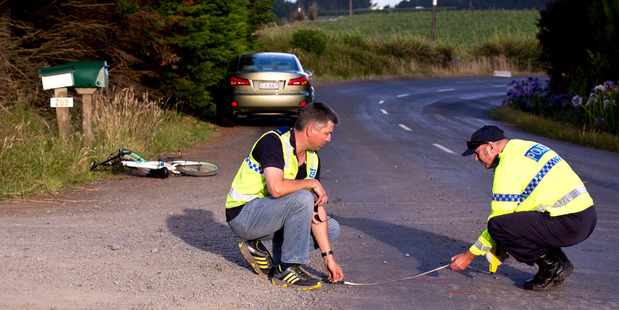 The collision happened on Thursday afternoon on Morrison Rd in Pukekawa, in northern Waikato. Photo / Dean Purcell