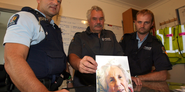 Missing 94-year-old Masterton woman, Roma Holbrook Roberts, was found in the laundry of a Masterton property only a few doors from her retirement village home.