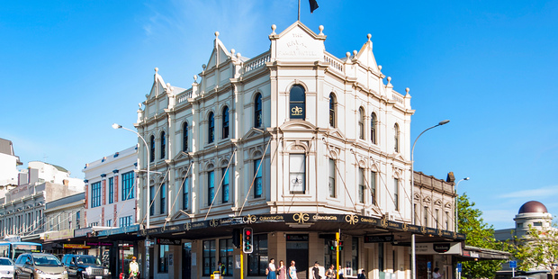 115 year old former Family & Naval Hotel at 243 Karangahape Rd, which is now occupied by the Calendar Girls nightclub.