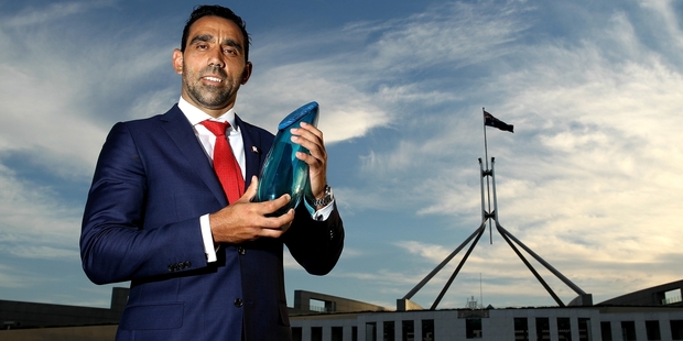 Adam Goodes is Australian of the Year, but he says his country's national day is "a sad day for our mob". Photo / Getty Images