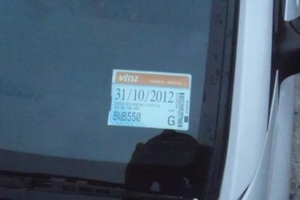 The expired registration that earned Richard Brunstrom a $200 ticket.