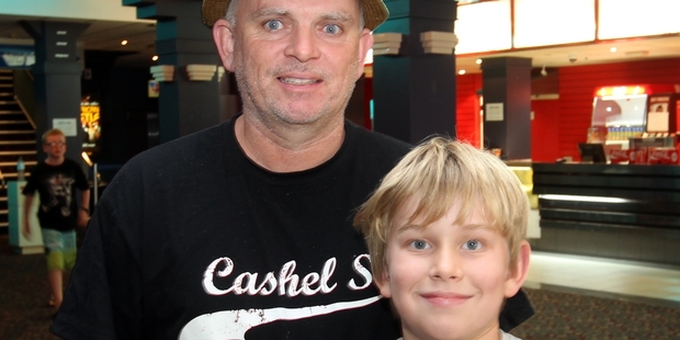 Glenn Hutcheson and his 9-year-old son, Finn, last night attended the screening of the second film in Sir Peter Jackson's Hobbit trilogy - one of Cinema Hastings' last screenings before refurbishment. Photo/Paul Taylor