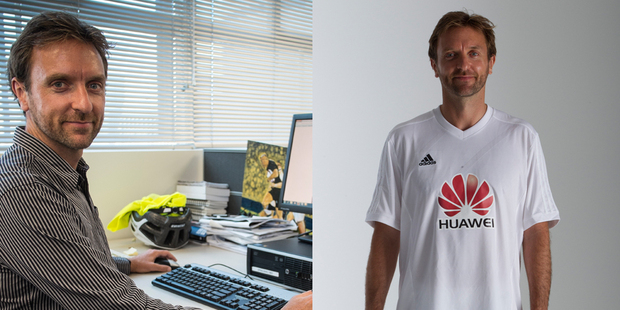 Herald on Sunday journalist and part time soccer player Michael Burgess. Photo / File.