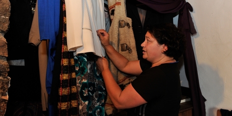 Designer jackets hang with cheap clothing in Turei's wardrobe. Photo / Craig Baxter