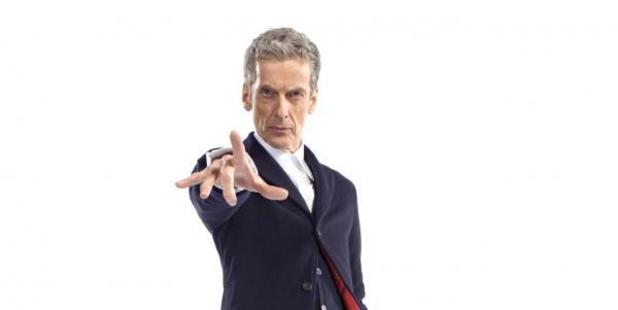 Peter Capaldi rocks the new-look outfit for Doctor Who.