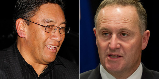 Hone Harawira, left, and Prime Minister John Key. Photos / NZ Herald