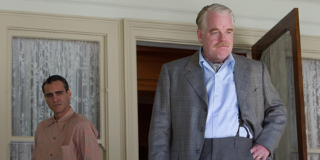 Joaquin Phoenix and Philip Seymour Hoffman in 'The Master'. Photo / AP