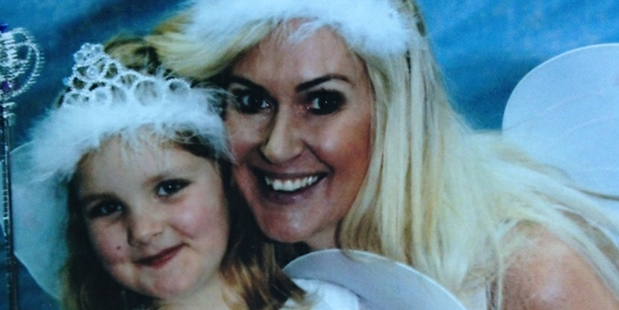 Fiona Gooder and Arly, 8, were having 'a fantastic time' at Ruakaka Beach in Northland.