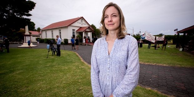 Genevieve Taylor at Te Tii marae. Photo / Dean Purcell