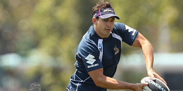 Billy Slater back training with the Storm this week. Photo / Getty Images