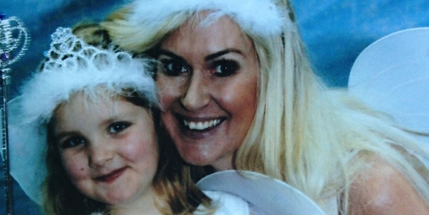 Fiona Gooder and her daughter Arly, 8.