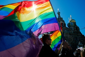 The Russian government initially banned all protests during the games. Photo / AP