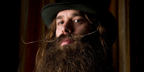 Ygnacio Cervio attended the World Beard and Moustache Growing Championships in Germany. Photo/Greg Bowker