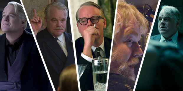 Philip Seymour Hoffman in 'Catching Fire', 'The Master', 'Capote', 'The Boat That Rocked' and 'A Most Wanted Man'.