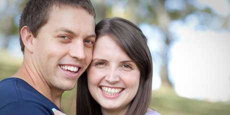 Kevin Robinson and Kristen Robinson at their engagement in March 2013.