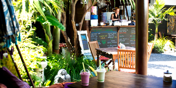 The Secret Garden cafe in Waihi. Photo / Babiche Martens
