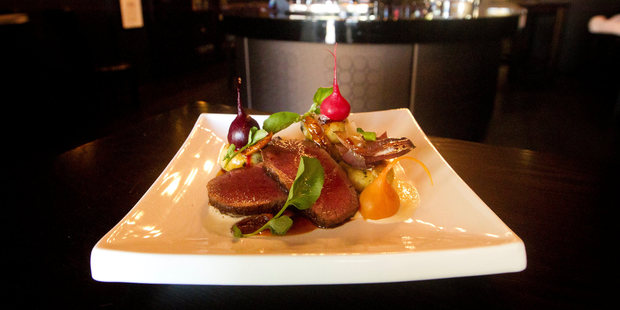 Pan-Roasted Cervena at Victoria Street Bistro. Photo / Christine Cornege