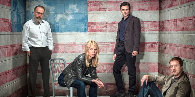 Mandy Patinkin, Claire Danes, Rupert Friend and Damian Lewis star in Season 3 of 'Homeland'. Photo / Showtime