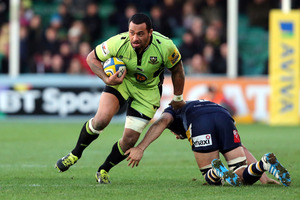 USA Rugby is struggling to get players such as Northampton's Samu Manoa released from their clubs to play the All Blacks in November. Photo / Getty Images