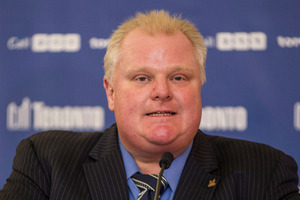 Why is everybody always picking on me? Rob Ford is apparently feeling a little under-fire. Photo / AP