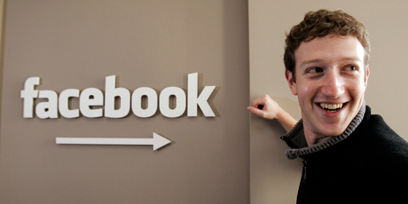 This 2007 file photo shows Facebook.com founder Mark Zuckerberg smiling at Facebook headquarters in Palo Alto, California. Photo / AP