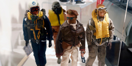 Tuskegee Airmen G.I. Joe action figures.
Photo / AP
