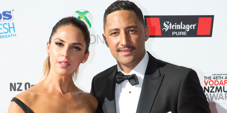 Zoe Marshall with husband Benji Marshall. Photo / Dean Purcell