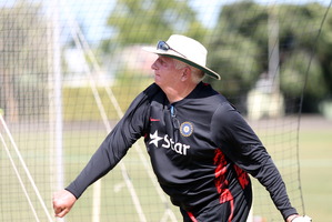 Indian coach Duncan Fletcher. Photo / Paul Taylor