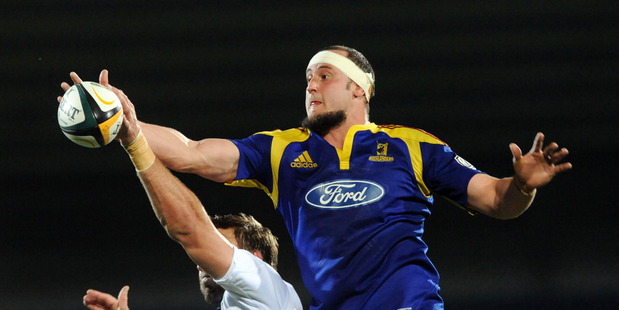 Hayden Triggs in action for the Highlanders in 2009. File photo / APN